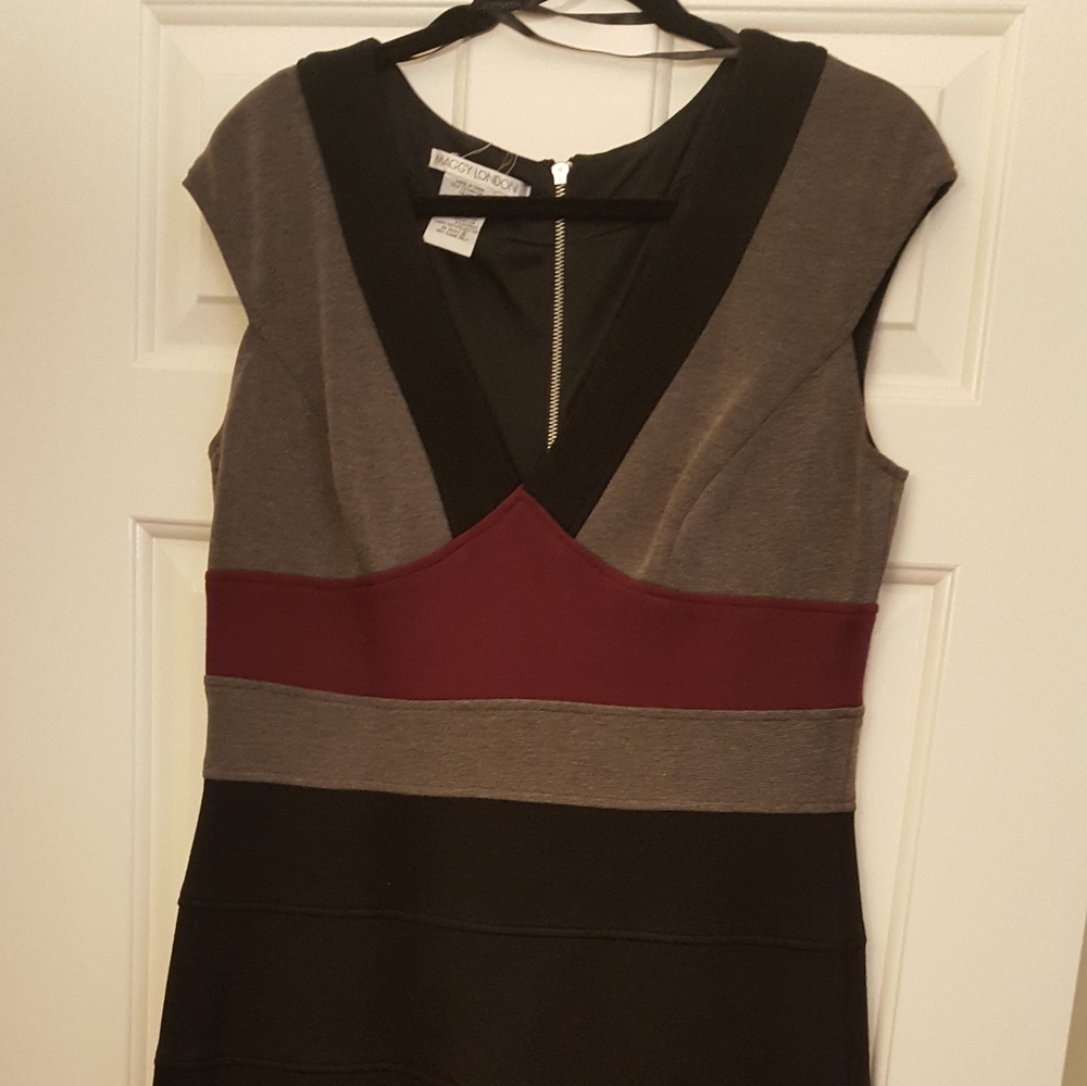 Maggie London fitted striped dress